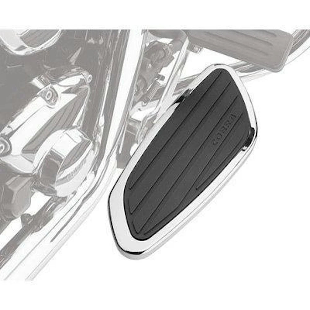 Cobra Swept Chrome Driver Floorboards for Honda VTX1800C/VTX1800F (2002–2008) 06-4150