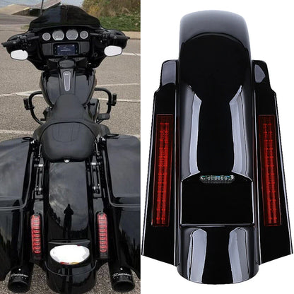 4" Stretched Rear Fender for Harley Touring (1997–2008) w/LED Light