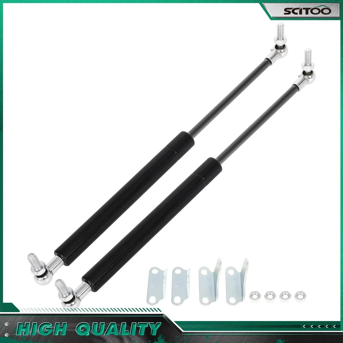 2X 17 Inch Heavy Duty Lid Lift Supports for RV Bed Cabinets (100 lb/445N)