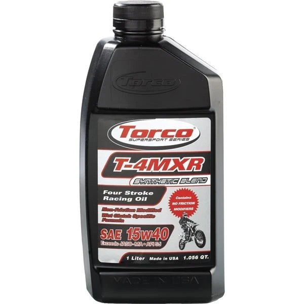 1 Liter Torco T-4MXR 15W-40 Synthetic Blend Engine Oil T671544CE