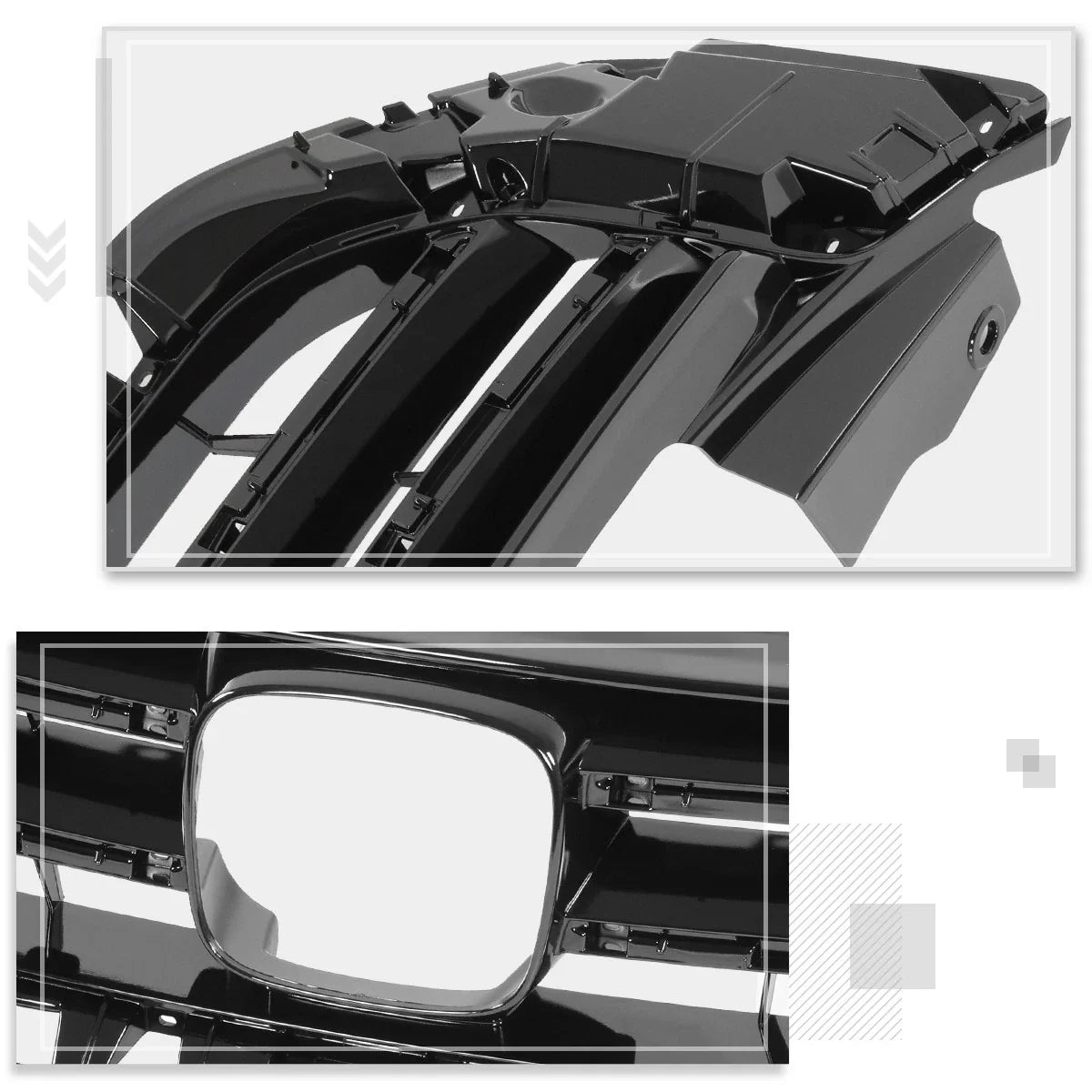 Upper Grille for Honda Accord Sedan V6 (2013–2015) w/Badge Slot