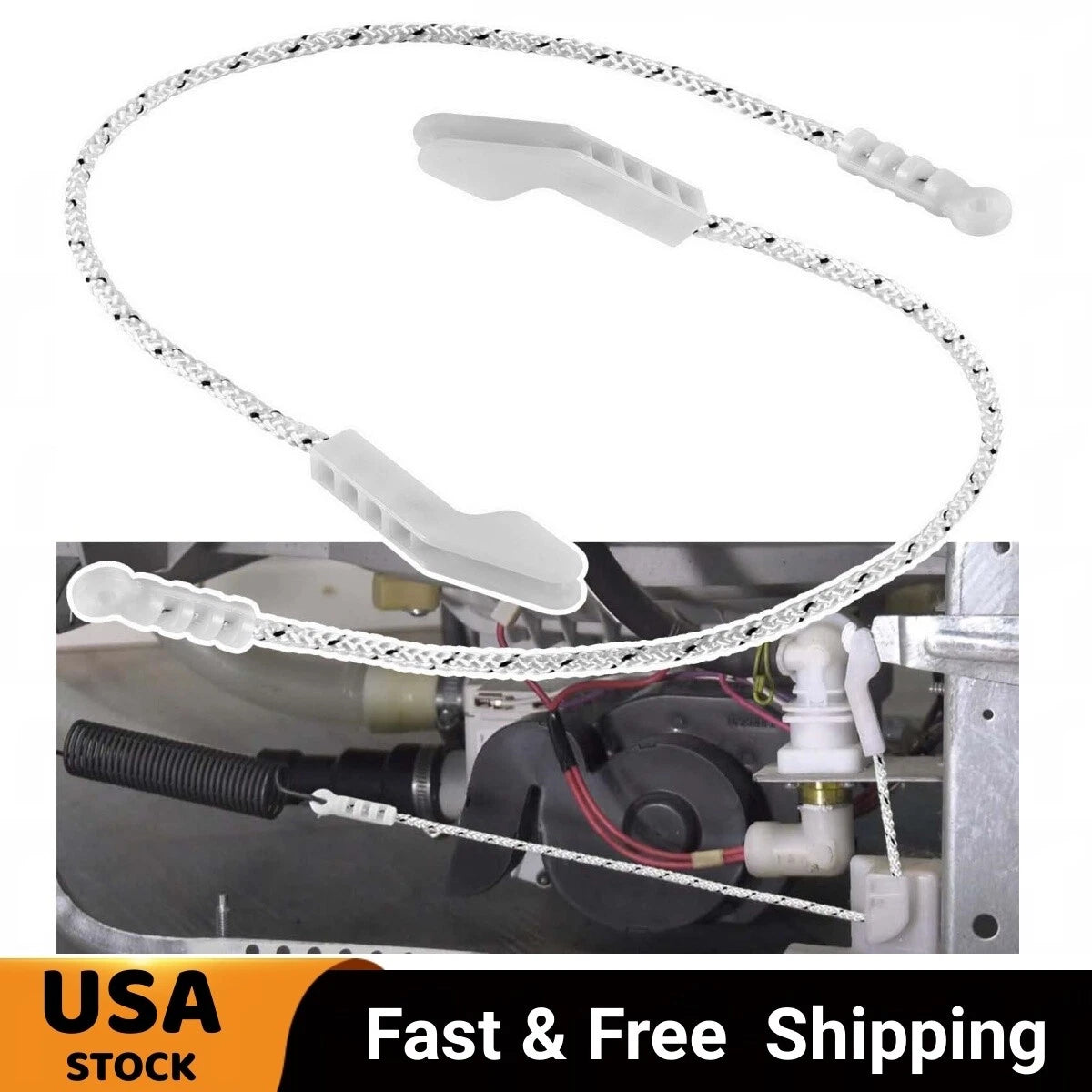 2X Dishwasher Door Hinge Cable 154578801 for Frigidaire