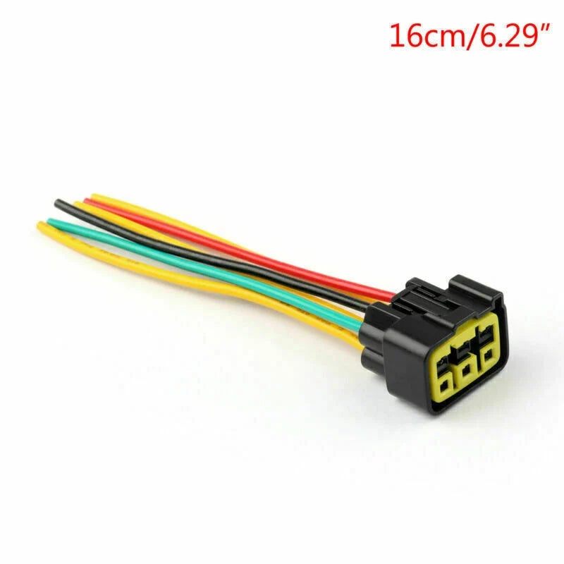 6 Way Regulator Rectifier Male Plug Connector for Honda Suzuki Kawasaki (650)