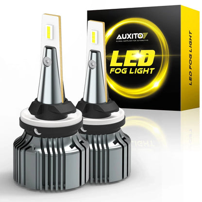 2X LED Fog Light Bulbs 880 881 893 899 for Universal Fit (6500K Xenon White)