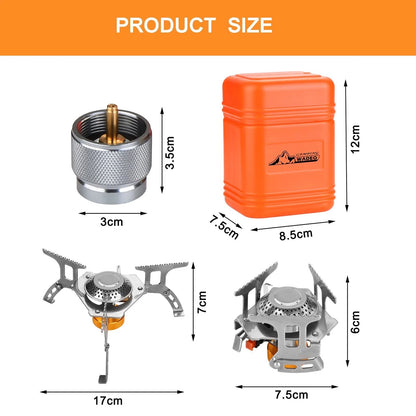 3700W Portable Backpacking Stove with Piezo Ignition (No Part Numbers)
