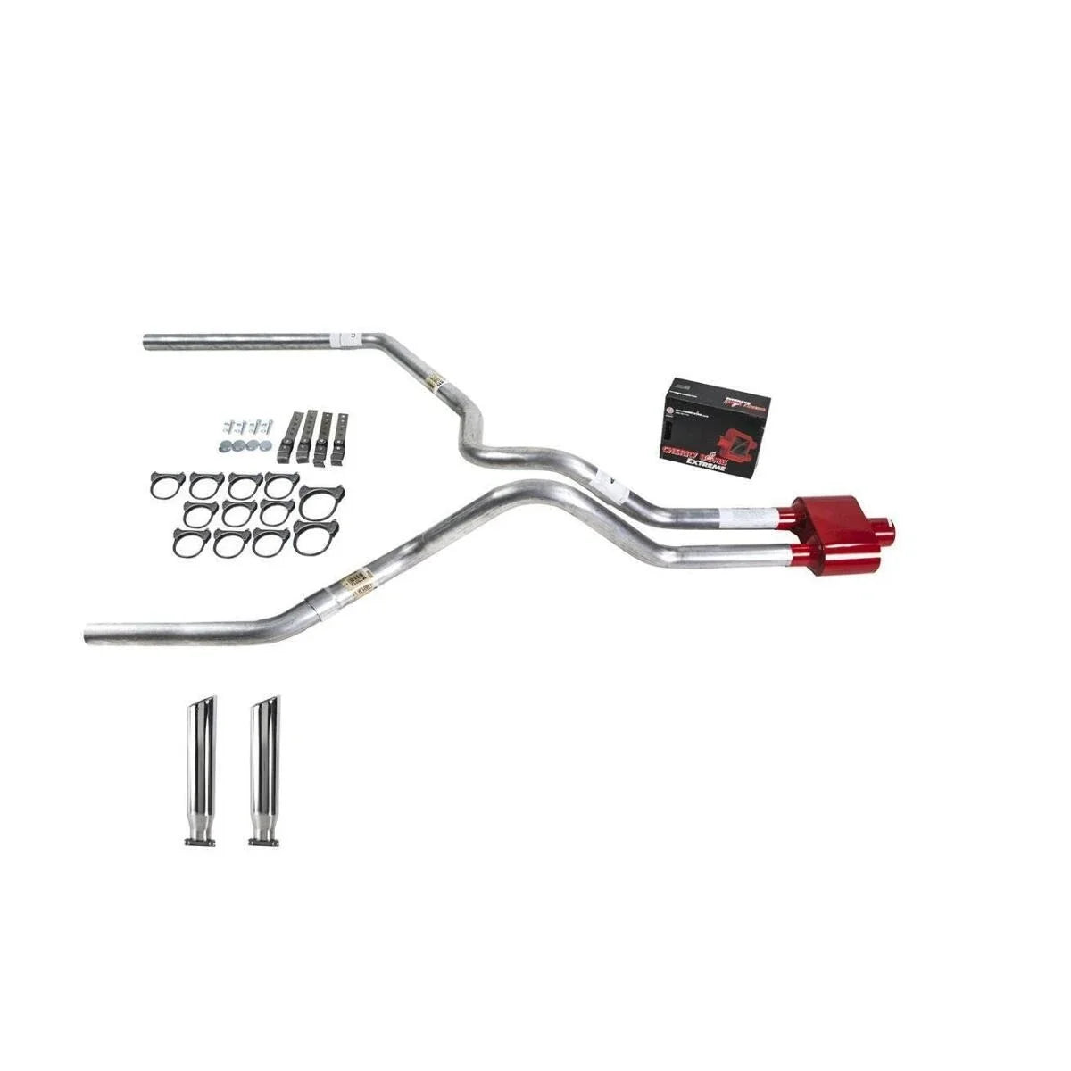 Dual Exhaust Pipe 2.5" for Ram (1994–2001) Cherry Bomb Extreme RC Tip