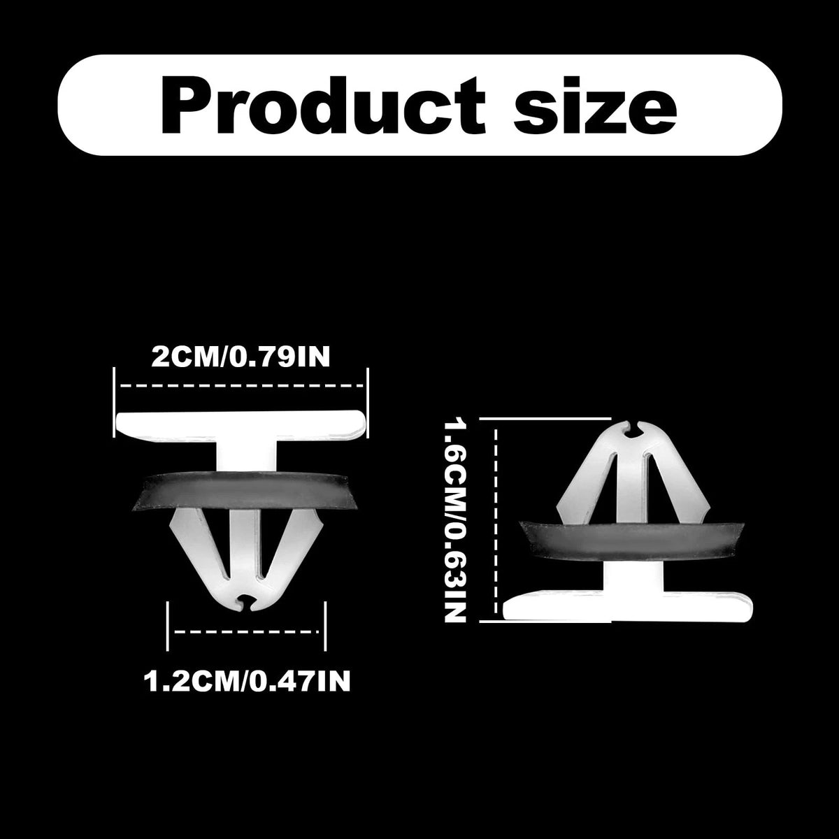 30 PCS Rocker Panel Moulding Clip for Universal Fit (One Size)