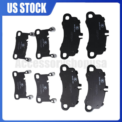 8PCS Brake Pad Set for Porsche Cayenne (2019–2025) 9Y0698151R, 9Y0698151A