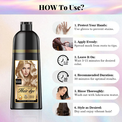Joyful Young Hair Dye Shampoo 3-in-1 for Natural Blonde (Pack of 1)