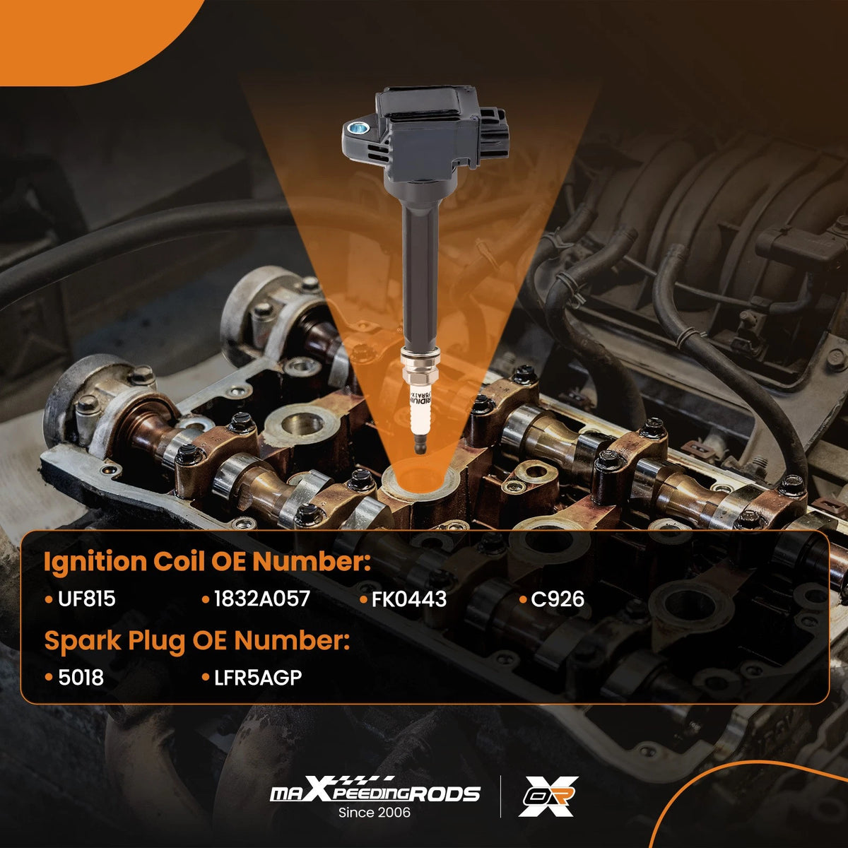 3X Ignition Coil + 3X Spark Plug for Mitsubishi Mirage 2014–2015 9W1B3E
