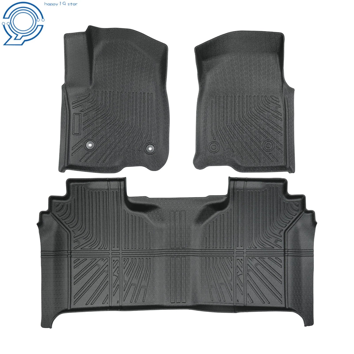 Set of 4 All Weather Floor Mats for Chevy Silverado/GMC Sierra Crew Cab (2019–2026)