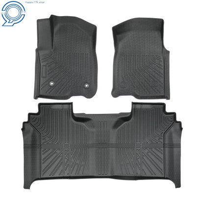 Set of 4 All Weather Floor Mats for Chevy Silverado/GMC Sierra Crew Cab (2019–2026)