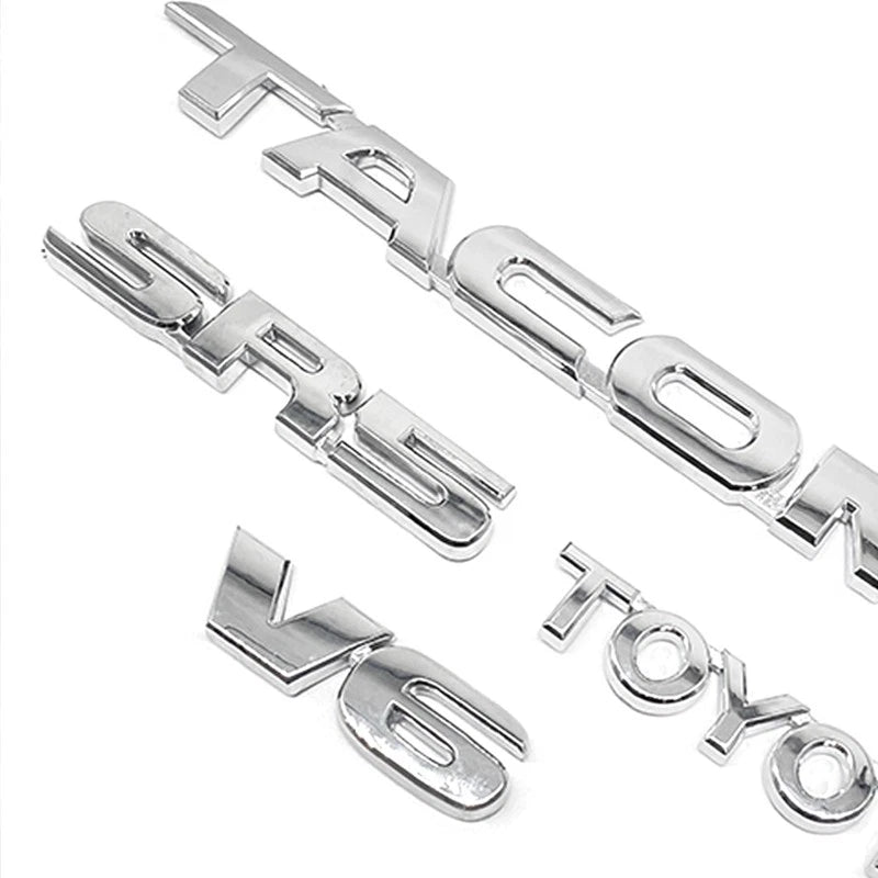 Chrome Replacement Emblems for Toyota Tacoma (2005–2015)