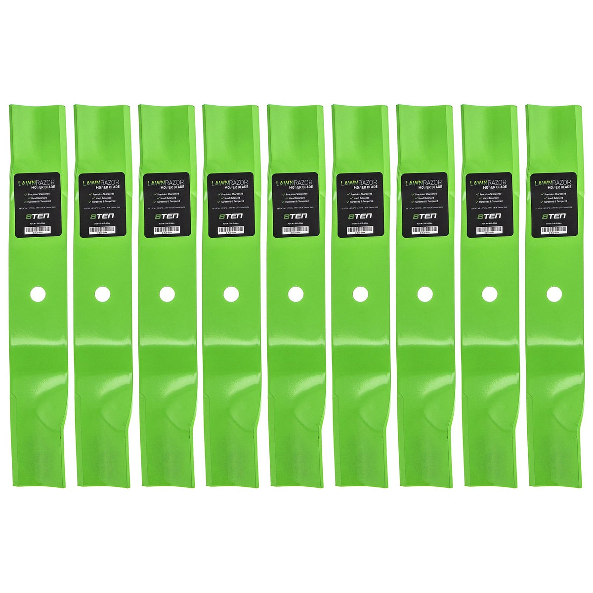9-Pack LawnRAZOR High Lift Blade for Bobcat 200 48 ZT (03239, 32061, 050227)