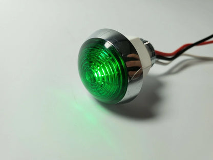 1-1/4in Dual Function Green LED Marker Light for Mini Moon Chrome (1)