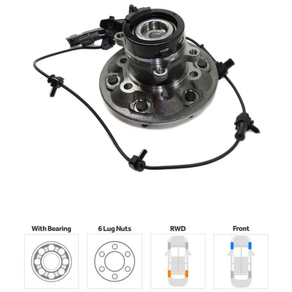 Wheel Hubs for Chevrolet Colorado (2004–2008) Front RWD Z71 Off-Road