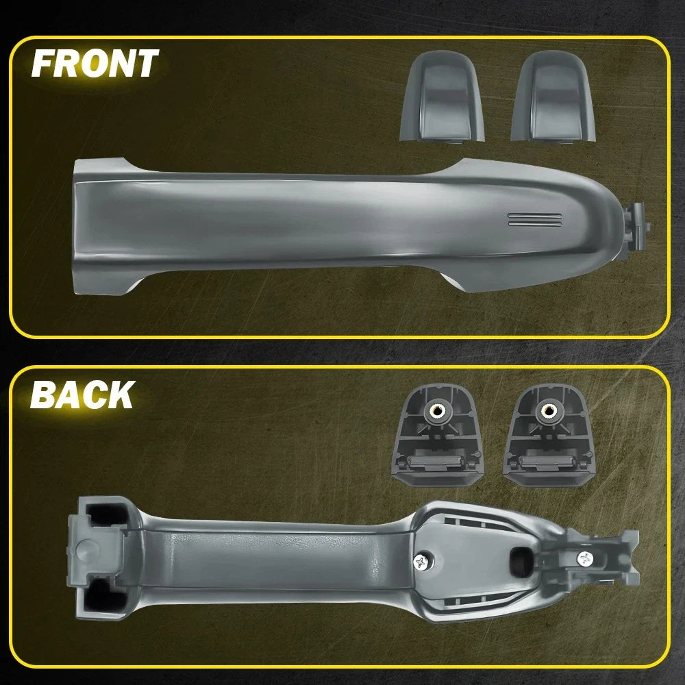 Set of 2 Magnetic Gray Metallic Door Handles for Toyota Camry (2012–2017)