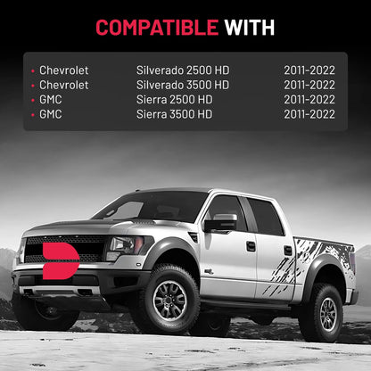 Set of 4 Wheel Spacers Adapters for Chevy Silverado 2500 HD (2011–2022)