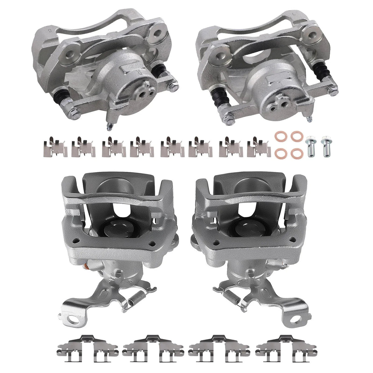 4X Brake Caliper Assembly for Toyota Corolla, Pontiac Vibe (2003–2008) 19-B3797 19-B3798