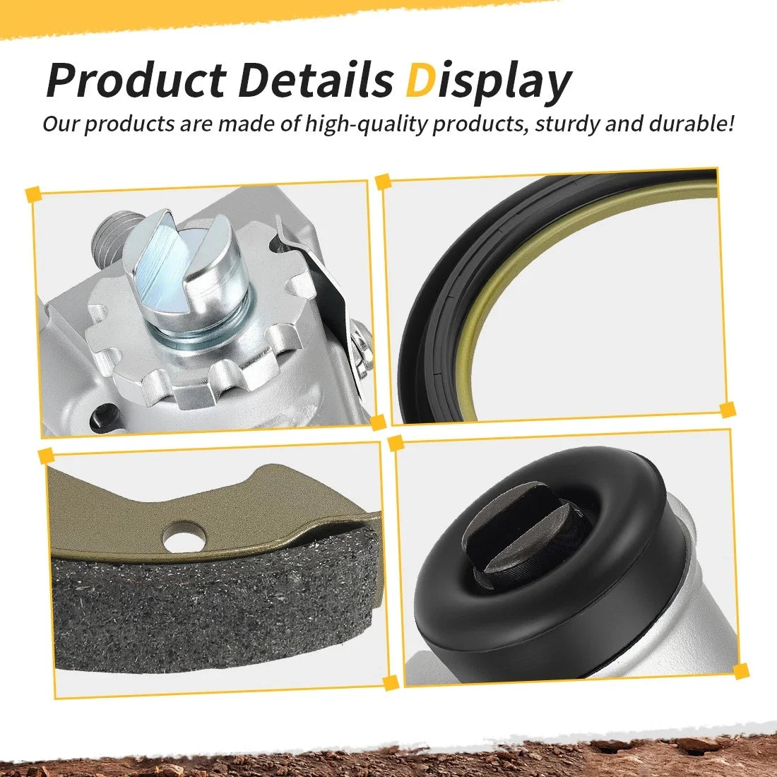 Front Brake Drum Hub Plate Shoes Kit for Honda Foreman 400 TRX400FW (1995–1998)