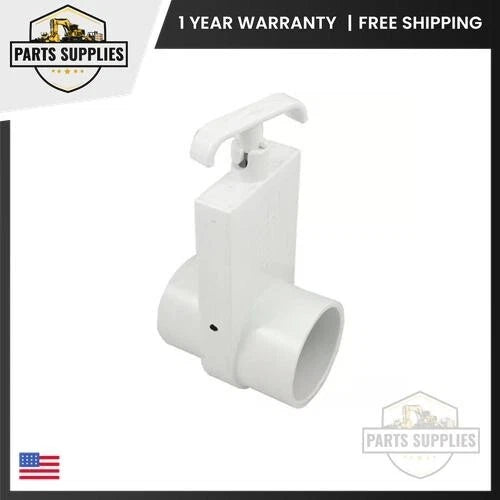 1.5" PVC Slide Valve for Hot Tub (Up to 100 PSI)