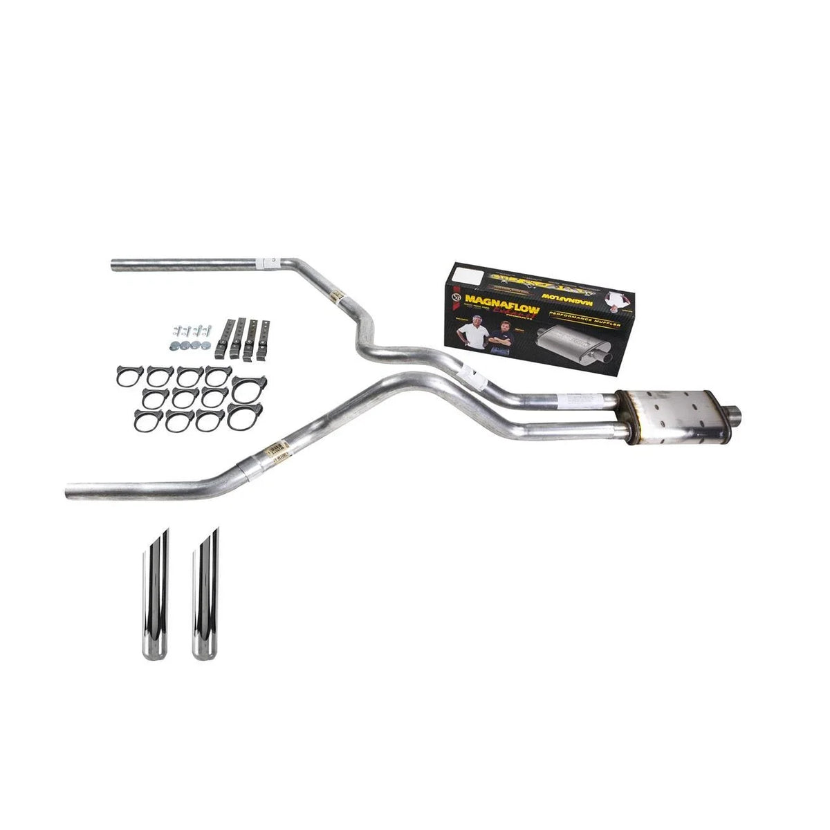 Dual Exhaust Pipe 2.5" for Silverado 1999–2006 (Magnaflow SW Tip)