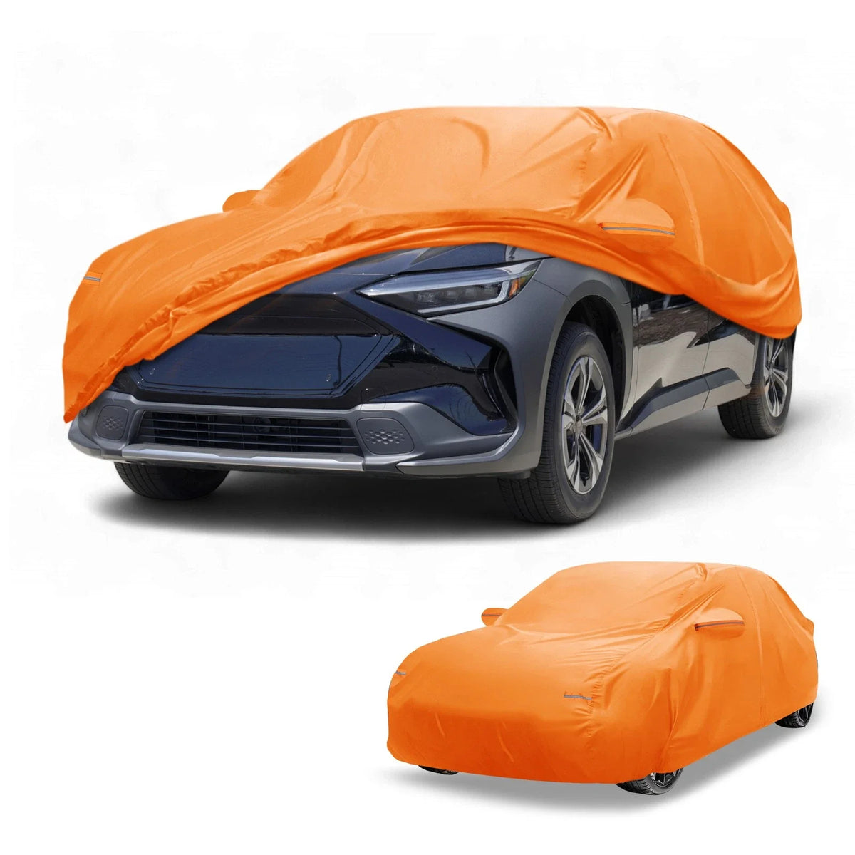 Waterproof Car Cover for Subaru Solterra (2022–2023) 210D-PU, Orange, Zipper