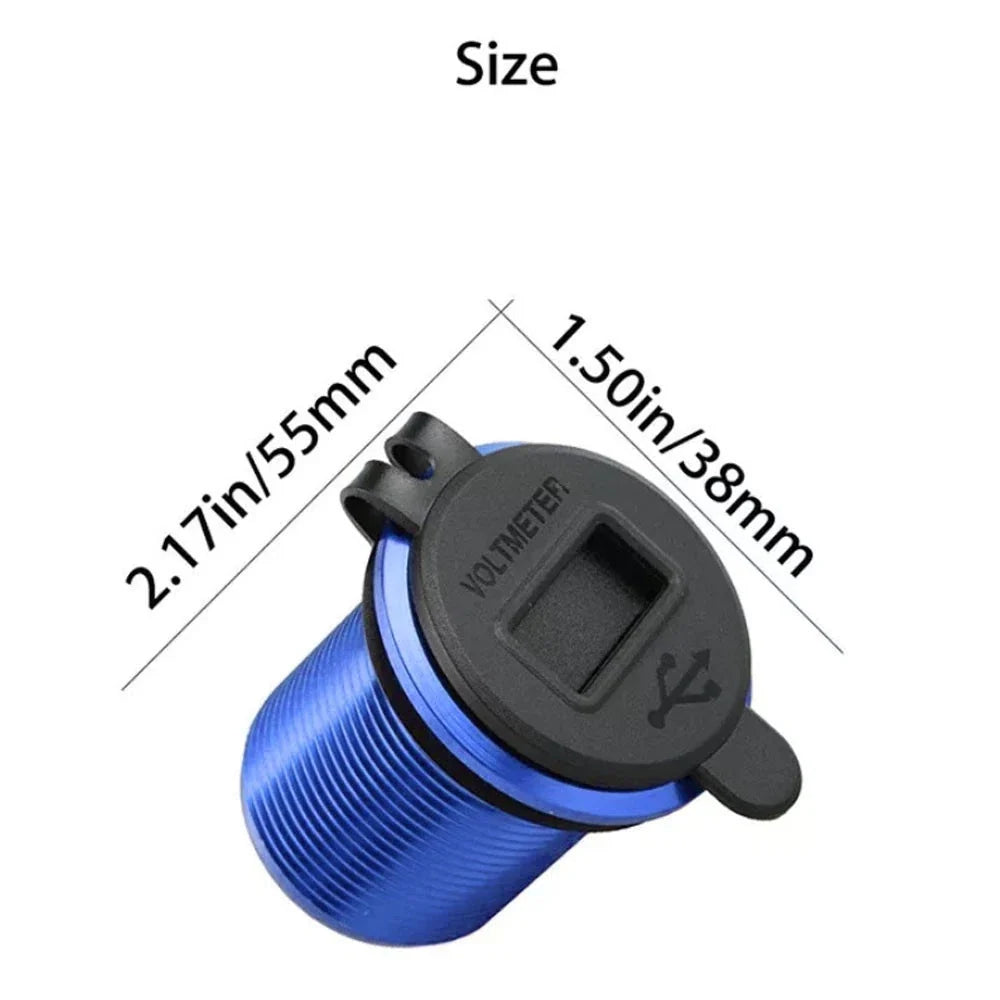 Dual USB Car Charger for Universal Use (12-24V)