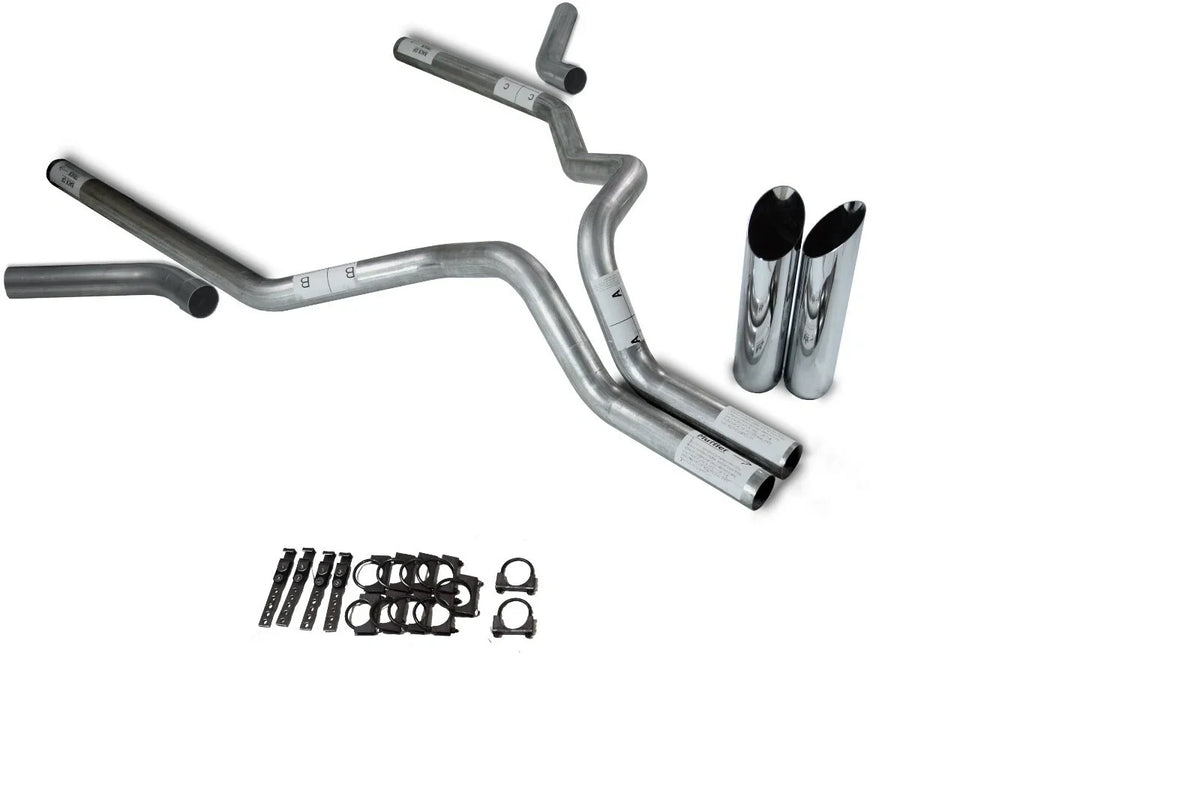 Dual Exhaust Kit for Dodge Ram 1500 (1994–2003) - 3" Corner Exit