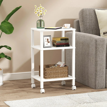 3-Tier Printer Stand for Mobile Use with Rolling Casters
