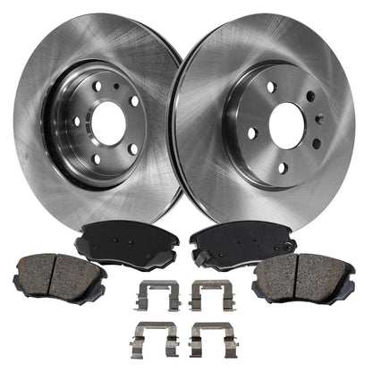 Brake Disc Rotors and Pads Kit for Chevrolet Equinox, GMC Terrain (2010–2017)