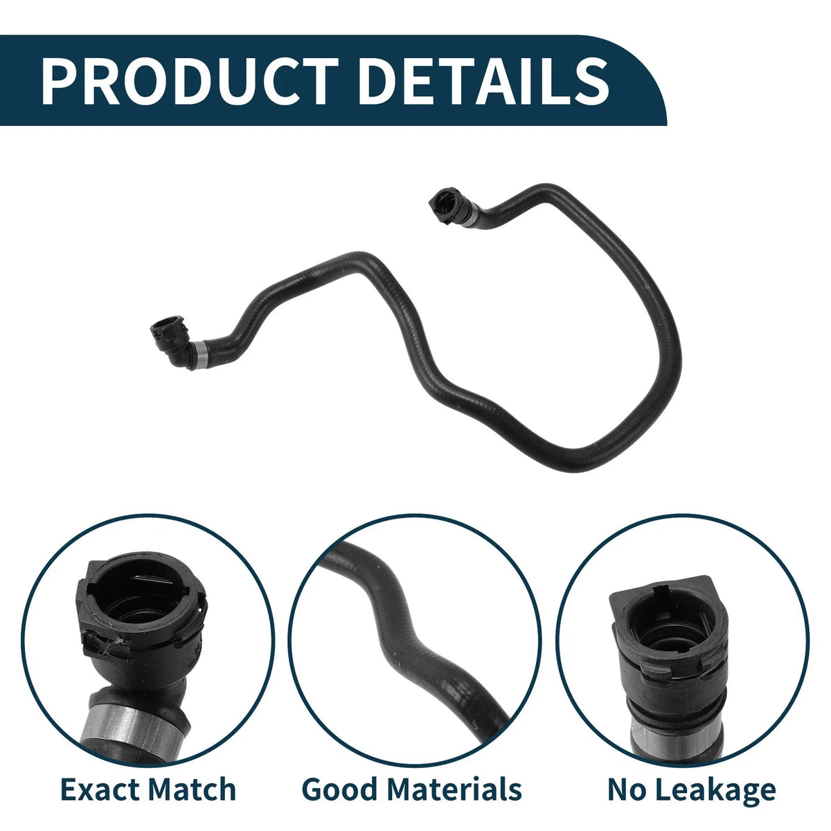 Radiator Hose for BMW 3 Series (2017) No. 17128616559 Rubber Coolant Pipe