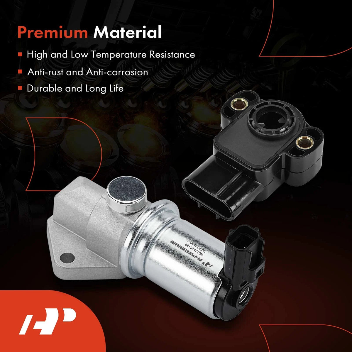 2X Idle Air Control Valve & Throttle Position Sensor Set for Ford (F50Y9F715A, F50Z9F715AB, F5OE9F715AA)