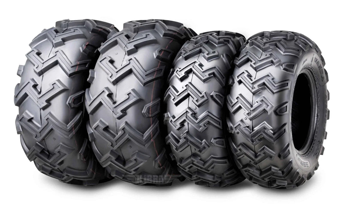 Set of 4 ATV Tires 22x8-10 Front & 24x11-10 Rear for Polaris Trail Boss (1987–1992)