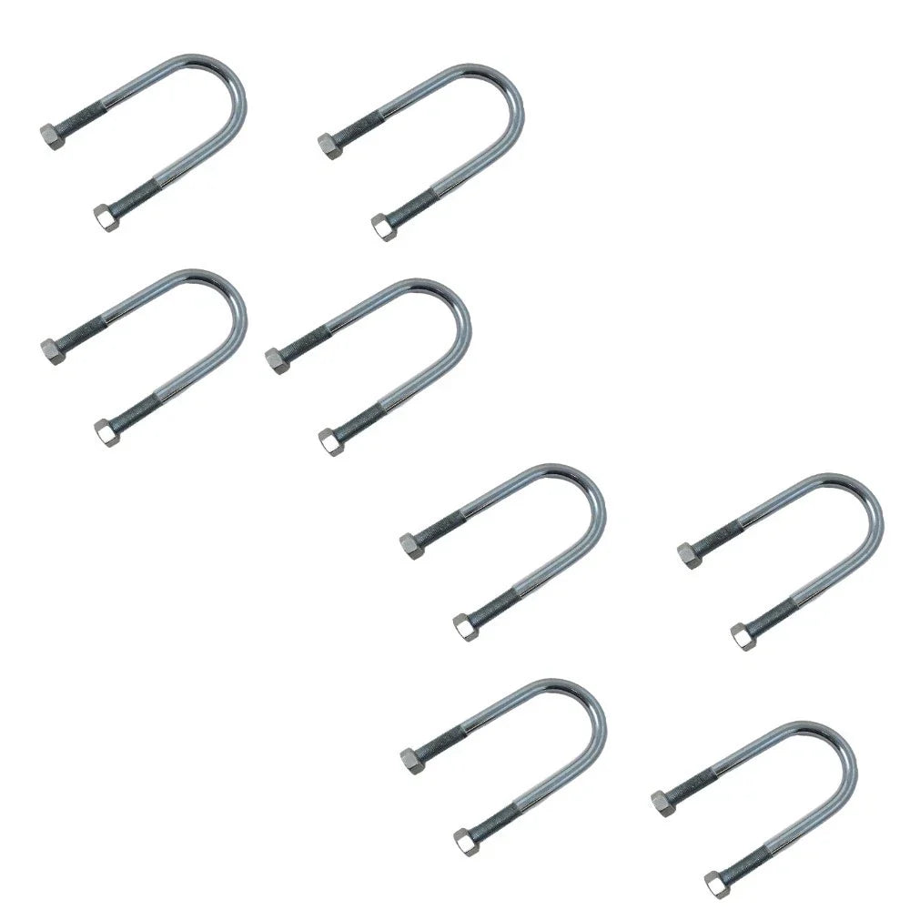 Set of 8 Trailer Axle U Bolts for 2-3/8" Round Axles (Universal)
