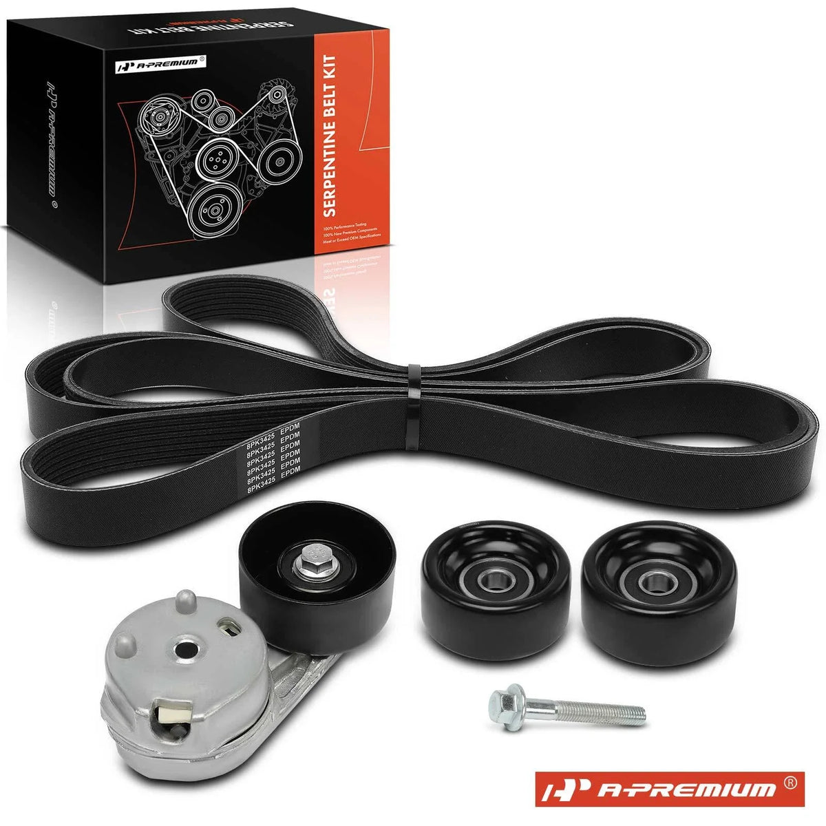3X Serpentine Belt Drive Component Kit for Ford F-250 F-350 (1999–2016)