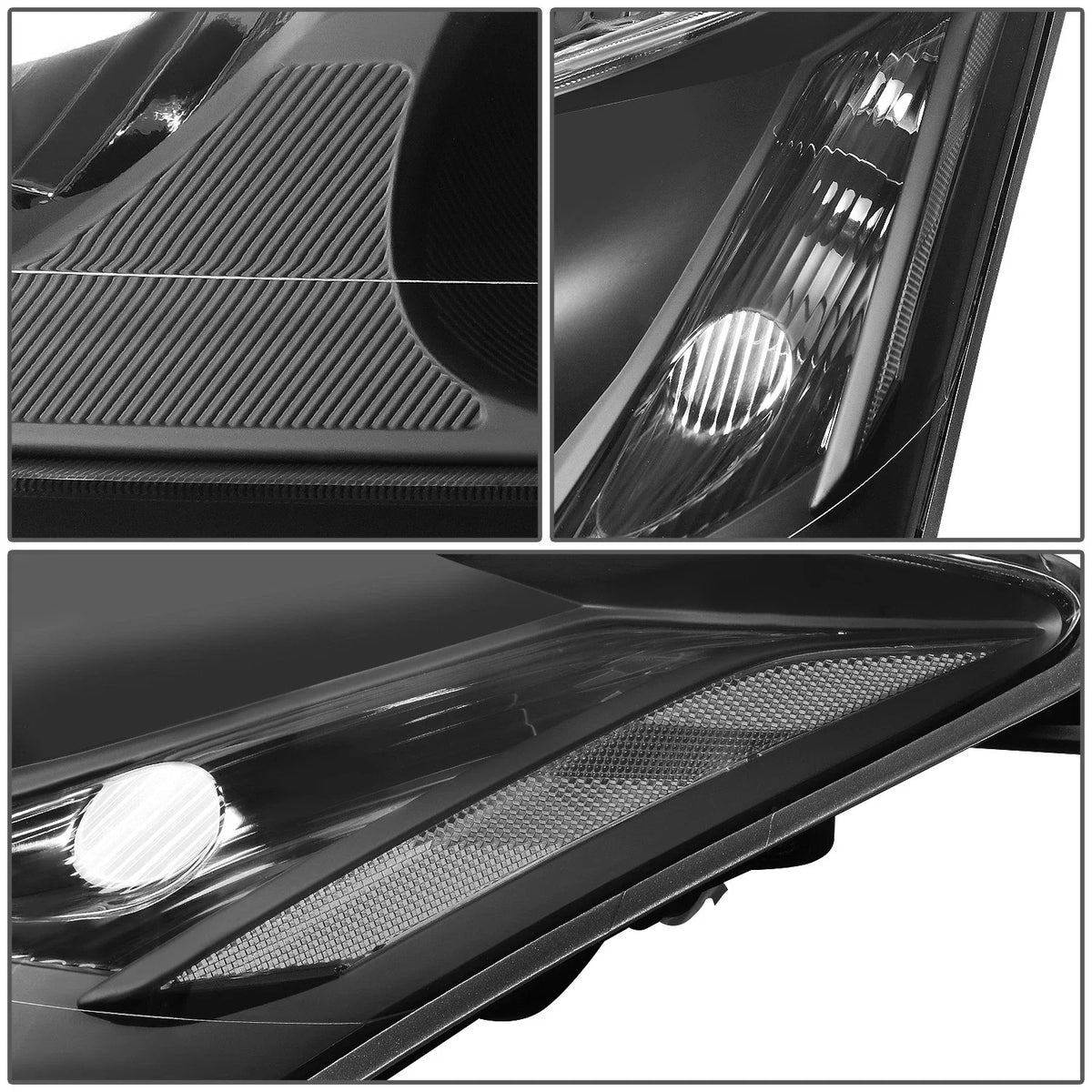Projector Headlights for Lexus ES350 (2007–2009) - Black Housing, Clear Corner