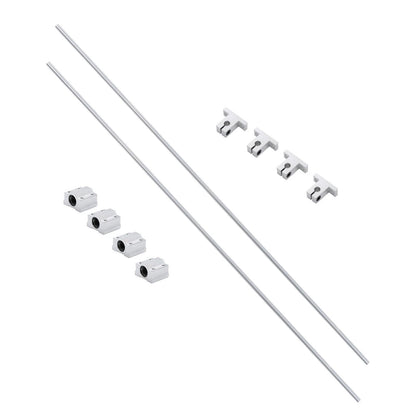 2Pcs Rail Guide 8x750mm with 4 SCS8UU Ball Bearings & SK8 Support