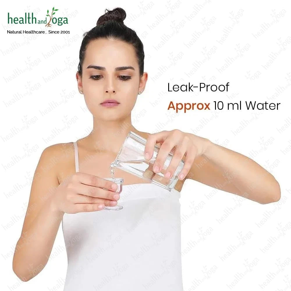 2X Eye Wash Cups for HealthAndYoga ChillEyes (Clear)
