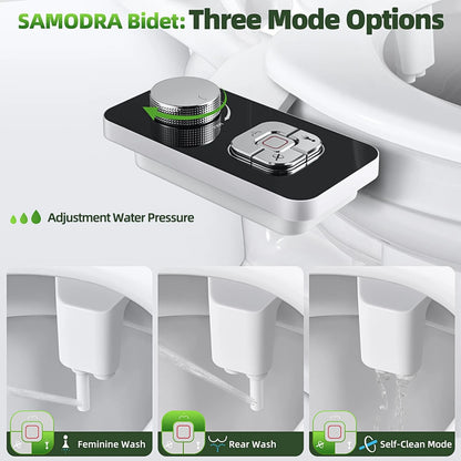 Bidet Attachment for SAMODRA (Non-Electric, Cold, 22.05 Inch x 6.3 Inch)