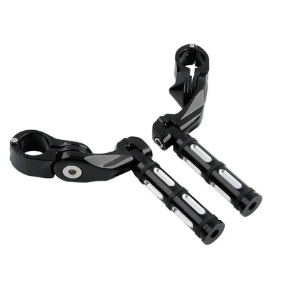 Rear Passenger Floorboards & Highway Foot Pegs for Harley Street Glide (93-25)