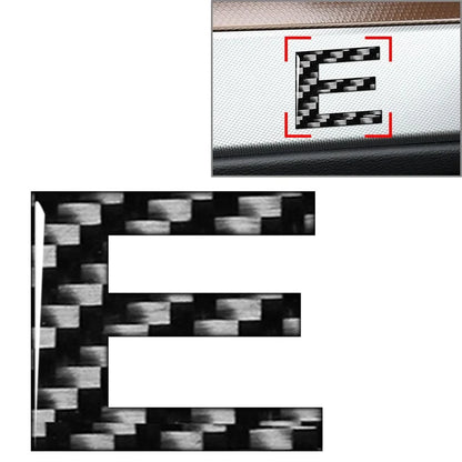 Carbon Black Door Wall Window Badge Emblem Decals for