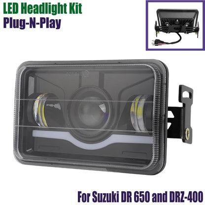 LED Headlight Kit for Suzuki DR650 DR-Z400 (Plug and Play)