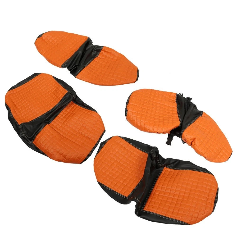 Set of 2 Front and Rear Seat Covers for EZGO Freedom TXT (2014–Up) - Orange
