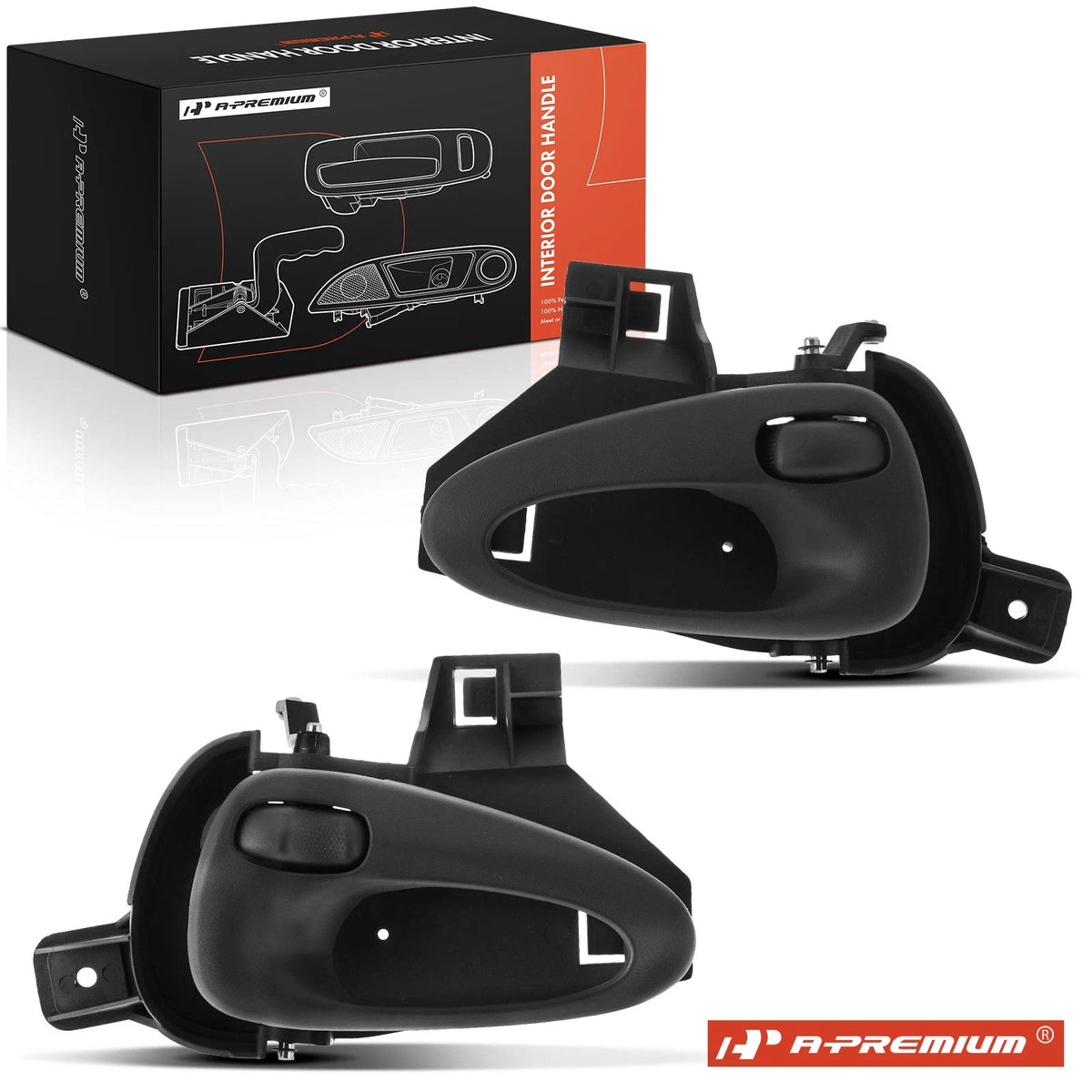2X Rear Gray Interior Door Handle for Pontiac Grand Am (1999–2005) 22616253, 22616252