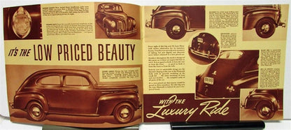 1940 Plymouth De Luxe Sales Brochure Coupe Sedan Original