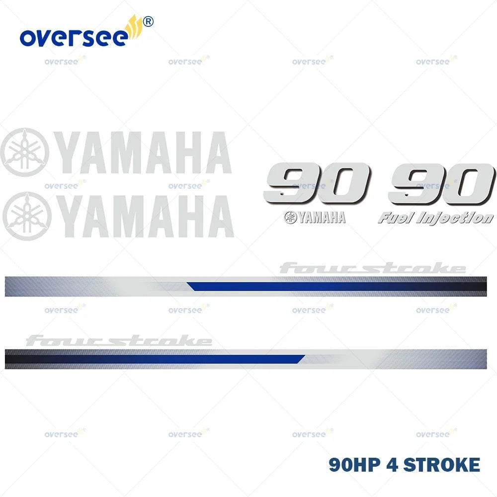Sticker Kit for Yamaha 4 Stroke 90HP Outboard (Anti-UV)