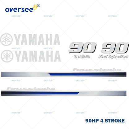 Sticker Kit for Yamaha 4 Stroke 90HP Outboard (Anti-UV)