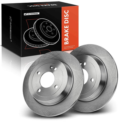Disc Brake Rotors Rear for Dodge Attitude (2013–2014) Hyundai Accent (2012–2021)