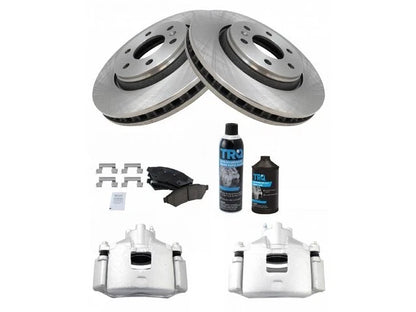 Set of 4 Brake Pads Rotors Calipers for Buick Terraza (2005–2007) 61114YWMK